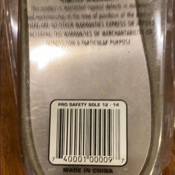 KP industries Pro Safety soles orthotics 12-14 - Picture 5 of 7